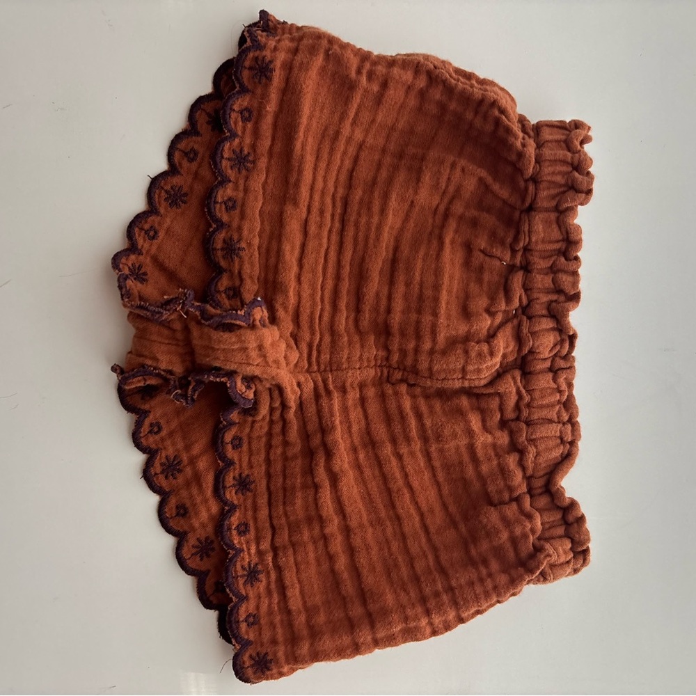 Old Navy Rust Kids Shorts with Navy Trim